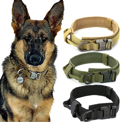 Collar Táctico para Perro (Resistente y Ajustable)